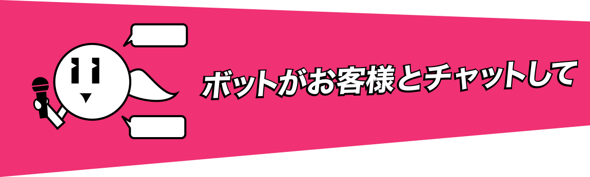 ボットがお客様とお喋りして